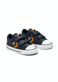 Converse  Toddlers Star Player 2V Leather Shoe-- Obsidian / Midnight Clover