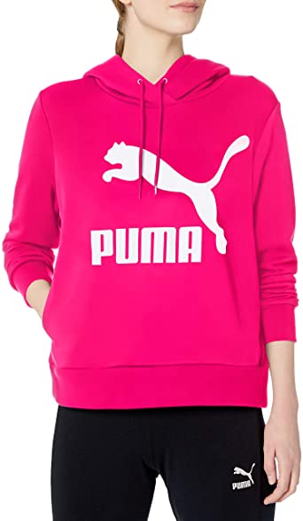Puma Women'S  Essential Logo Graphic Hoodie - Rose