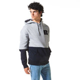 Russell Athletic Mens spliced Boucle Hoodie  - Ink/Ashen Marle