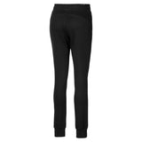 Puma Womens Essentials Cuffed Fleece Track Pants - Black