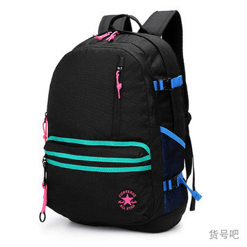 Converse Straight Edge Backpack -Black/Hyper Pink/Digital Green/Court Blue