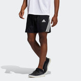 Adidas Mens Aeroready 3-Stripes 8-Inch Shorts - Black/White