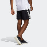 Adidas Mens Aeroready 3-Stripes 8-Inch Shorts - Black/White
