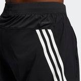 Adidas Mens Aeroready 3-Stripes 8-Inch Shorts - Black/White
