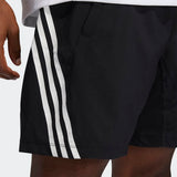 Adidas Mens Aeroready 3-Stripes 8-Inch Shorts - Black/White