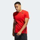 Adidas Mens Aeroready  3S T-Shirt  - Vivid Red/ Black