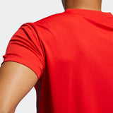 Adidas Mens Aeroready  3S T-Shirt  - Vivid Red/ Black