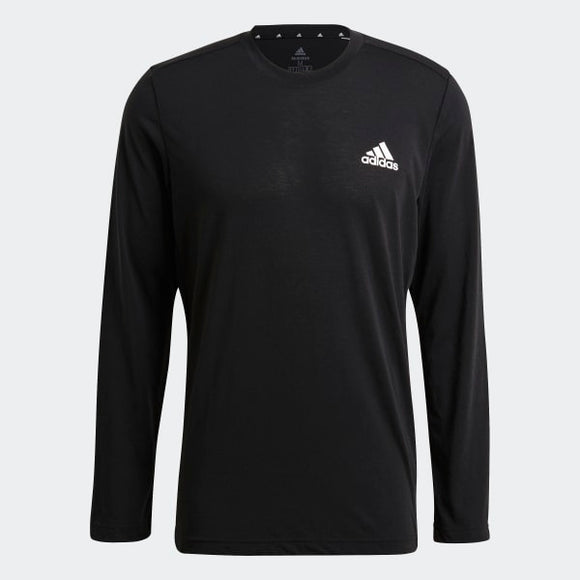 Adidas Mens Designed 2 Move Feelready Long Sleeve T-Shirt - Black