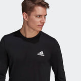 Adidas Mens Designed 2 Move Feelready Long Sleeve T-Shirt - Black