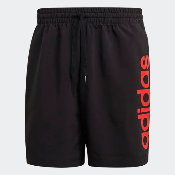 Adidas Mens Aeroready Chelsea Linear Logo Shorts - Black/Scarle
