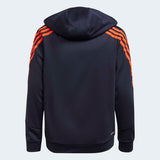 Adidas Boys Aeroready Primegreen 3 Stripes Hoodie - Legend Ink/App Solar Red