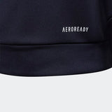 Adidas Boys Aeroready Primegreen 3 Stripes Hoodie - Legend Ink/App Solar Red
