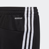 Adidas Boys Primegreen 3-Stripes Tapered Pants - Black/White