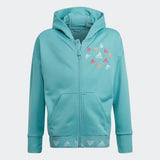 Adidas Girls Full Zip Hoodie - Minton/Halmin