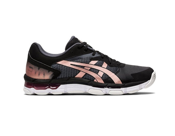 Asics Womens Gel-Netburner Academy 8 Netball Shoes - Black/Rose Gold