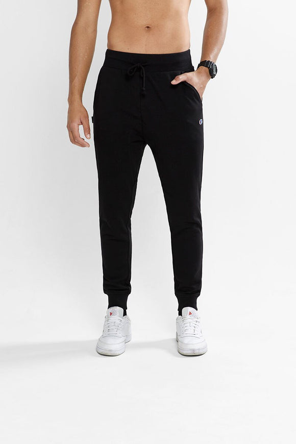 Champion Mens Lightweight Terry Colour Block Pant - Black