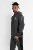 Champion Mens Panel Hoodie - Granite/Heather