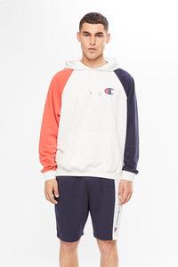 Champion Men Team Pullover Hoodie - Light Snow Marle