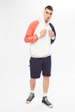 Champion Men Team Pullover Hoodie - Light Snow Marle