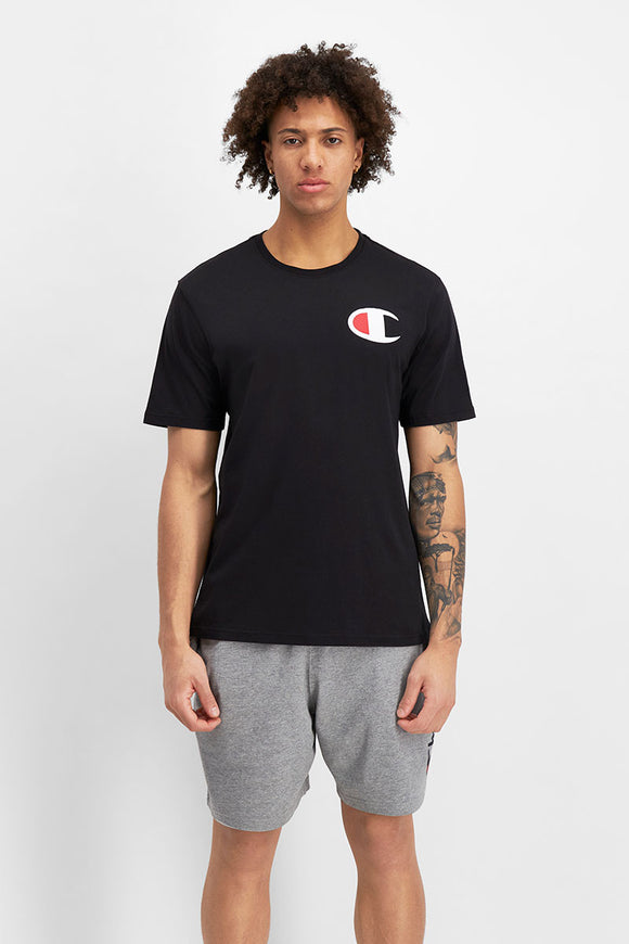 Champion Men C Logo Tee - Black