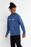 Champion Mens Script Hoodie - French Chambray