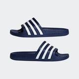 Adidas Unisex  Adilette Aqua Slide - Dark Blue / Cloud White / Dark Blue