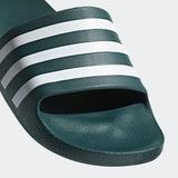 Adidas Unisex  Adilette Aqua Slide - Legend Ivy / Cloud White / Legend Ivy