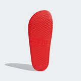 Adidas Unisex  Adilette Aqua Slide - Active Red / Cloud White / Active Red