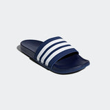 Adidas Unisex  Adilette Comfort  Slides - Dark Blue/Cloud White/Dark Blue