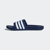Adidas Unisex  Adilette Comfort  Slides - Dark Blue/Cloud White/Dark Blue