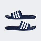 Adidas Unisex  Adilette Comfort  Slides - Dark Blue/Cloud White/Dark Blue