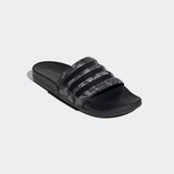 Adidas Mens Adilette Comfort Slides - Grey/Black