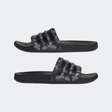 Adidas Mens Adilette Comfort Slides - Grey/Black