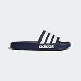 Adilette Mens Shower Slide - Navy/White