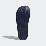 Adilette Mens Shower Slide - Navy/White