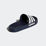 Adilette Mens Shower Slide - Navy/White