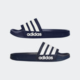 Adilette Mens Shower Slide - Navy/White