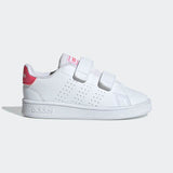 Adidas Infants Adantage   (Unisex)  Casual Shoe - White/Pink