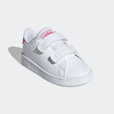 Adidas Infants Adantage   (Unisex)  Casual Shoe - White/Pink