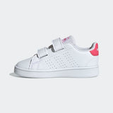 Adidas Infants Adantage   (Unisex)  Casual Shoe - White/Pink