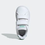 Adidas Infants Advantage  (Unisex) Casual Shoe - White/Green