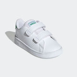 Adidas Infants Advantage  (Unisex) Casual Shoe - White/Green