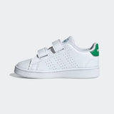 Adidas Infants Advantage  (Unisex) Casual Shoe - White/Green