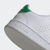 Adidas Infants Advantage  (Unisex) Casual Shoe - White/Green