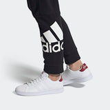 Adidas Mens Advantage Casual Shoes - Cloud White /Legacy Red