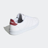 Adidas Mens Advantage Casual Shoes - Cloud White /Legacy Red