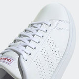 Adidas Mens Advantage Casual Shoes - Cloud White /Legacy Red