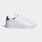 Adidas Women Advantage Casual Shoes - Cloud White / Cloud White / Power Berry