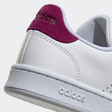 Adidas Women Advantage Casual Shoes - Cloud White / Cloud White / Power Berry