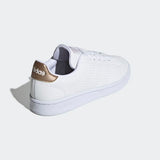 Adidas Womens Advantage Lifestyle Shoes  - White/Copper Metallic